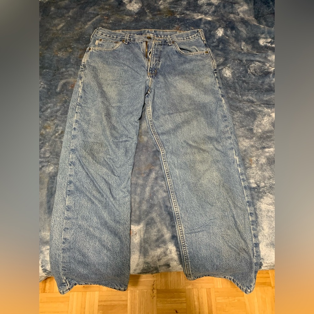 Carhartt Flannel Lined 34x30 Denim Pants